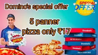 5 panner pizza only ₹17|Domino's coupon code today|coupon code|special coupon code offer