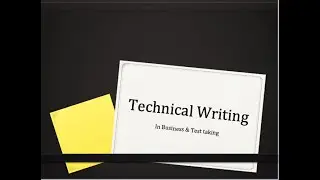Technical Writing in Business & IELTS Test