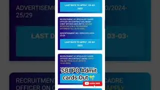 SBI PO 2025 Admit card Out ✨|how to download SBI PO admit card complet process|#viralvideo#sbi#sbipo