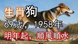 1958年屬狗人，明年順風順水#生肖狗#屬狗人#1958 狗