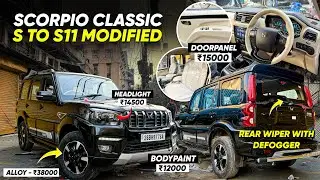 2026 SCORPIO CLASSIC S MODIFIED TO S11✅MAHINDRA GENUINE REAR WIPER✅SCORPIO BASE TO TOP MODIFICATION
