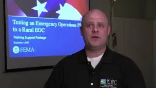PER 294: Testing an Emergency Operations Plan in a Rural EOC