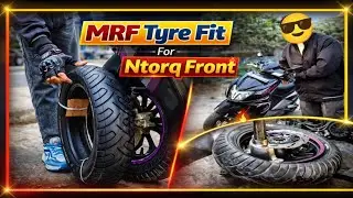 TVS NTorq Front Tyre Change | NTorq Front Tyre Replacement Step-by-Step Guide