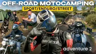 Motorcycle camping on the Japanese Big Four with campfire cooking