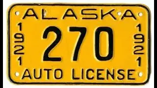Complete Alaska license plate design history: 1921-present day.