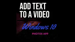How to ADD TEXT IN A VIDEO using PHOTOS app