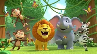 Animal Friends Shape Song for Kids | Shape Song for Kids, Popular Nursery Rhyme & Baby Songs 🐻🔺