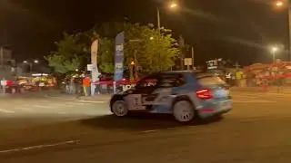 Spéciale nocturne du Martinique Rallye Tour 2024 à Fort-de-France