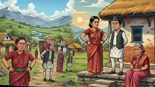 नेपाली लोक कथा !! चोथाले बुहारीको बाठी सासु 😏😏😏!! नेपाली कथा !! ☘️☘️☘️
