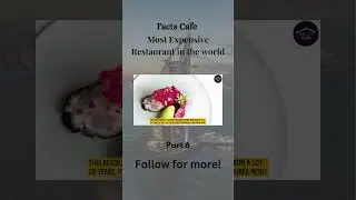 Most Expensive Restaurant In The World #youtubeshorts #luxurydining #finedining #luxuryfood