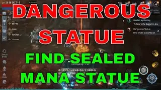 Mir4 Request Quest Clue: Dangerous Statue Find Sealed Mana Statue Bicheon Castle