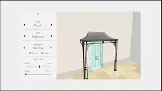 Porch & Canopy 3D designer - Demo Video
