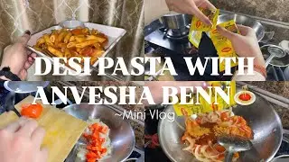 Night Craving Pasta 🍝 | Desi Style Pasta With Anvesha Benn | Leftover Ingredients Challenge🫂
