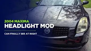 2004 Nissan Maxima &ndash; Headlight Restoration (Night Visibility Fix)