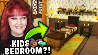 I built an AUTUMN themed Kids Bedroom in The Sims 4! 🍂