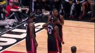 Bosh yells at Chalmers, Joakim Noah enjoys it - Heat @ Bulls, Game 3