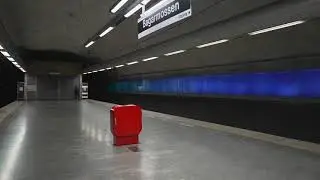 Sweden, Stockholm, subway ride from Bagarmossen to K&auml;rrtorp