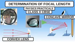 FOCAL LENGTH DETERMINATION X CLASS PHYSICS PRACTICAL