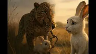 Predator or Protector? The Leopard&rsquo;s Unexpected Choice 🐇✨#Leopard #Rabbit #AnimalRescue #Wildlife