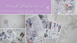 March 2025 Haul | ft. jkcreatesco, miss+meow, White Deer Stationery, The Pretty Pink Co, and more!