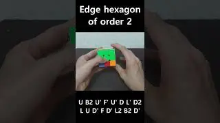 [큐브 패턴] Edge hexagon of order 2 #rubikscube #cube #rubik #speedcubing #cubing
