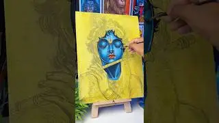 Shree Krishna Drawing 💕#shorts #krishna #shreekrishna #art #drawing #janmashtami