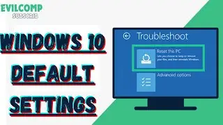 windows 10 default settings