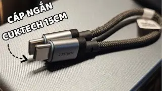Trải Nghiệm C&aacute;p Sạc CUKTECH 15cm 6A 240W CTC615S | Sạc Thủ PHẢI C&Oacute; Sợi C&aacute;p N&agrave;y V&igrave; N&oacute; QU&Aacute; NGON