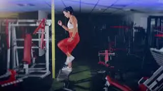 Step up with knee raise