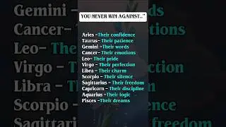 You NEVER Win Against These Zodiac Signs💕#astrology #zodiac #horoscope #tarot #astrosign