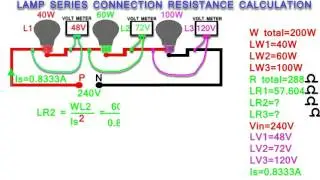 lamp series connection resistance calculation,how to calculate series connection resistance