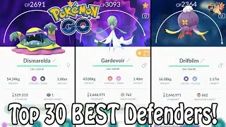 Top 30 BEST Gym Defenders In 2019 In Pok&eacute;mon GO! | How To Stay In Gyms Longer Using This Strategy!