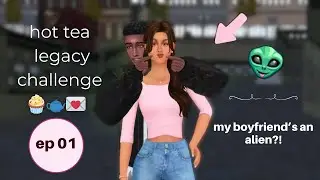 accidentally falling for an alien *hot tea legacy challenge* 🧁 sims 4 | ep 01