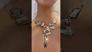 Black De-Art Statement Cuff Necklace #crystalfashion #crystal #necklace #swarovski #cuffs #jewelry