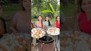 Crispy egg with rice recipe #cooking #food #recipe