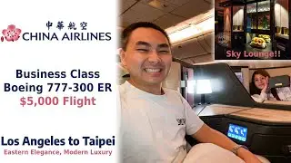 China Airlines BUSINESS CLASS Overview | LAX to TPE