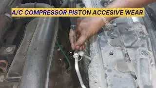 CAR A/C COMPRESSOR PISTON ACCESIVE WEAR # AC COMPRESSOR PISTON Internally Damaged#  #YOUTUBE VIDEO/