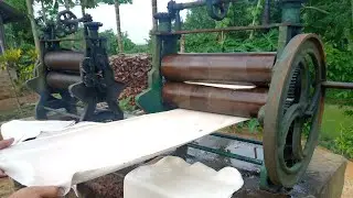 Amazing Tripura, Rubber Sheet making process// Natural rubber processing //2021