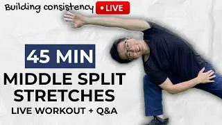Work on Your Hip Mobility and Middle Splits with Me! Follow Along LIVE Routine