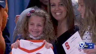 9-Year-Old girl fighting cancer joins SU Women's Soccer Team