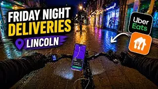 Friday Night Food Deliveries in Lincoln: UberEats & JustEats - A Day in the Life of a Local Courier
