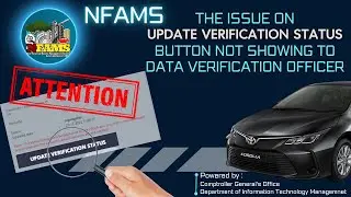 The Issue on 𝑼𝒑𝒅𝒂𝒕𝒆  𝑽𝒆𝒓𝒊𝒇𝒊𝒄𝒂𝒕𝒊𝒐𝒏  𝑺𝒕𝒂𝒕𝒖𝒔 button not showing to data verification officer