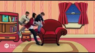 Blues Clues Race To The Thinking Chair Skidoo Back Home - Night Future City Crossover Episode