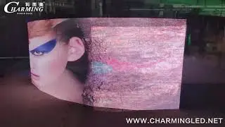 Charming led curved led display