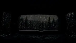 Sleeping in a Car During Heavy Rain 🚗🌧 Rain Sounds & Night Ambience for Sleep
