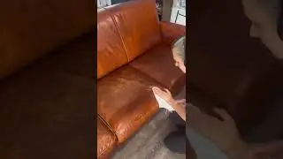 Before You Replace Your Leather, Watch This!#leathercare #leatherrestoration #satisfyingresults