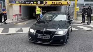 Cycle Accident in BMW at Dundrum Town Centre Caught on Camera || WooGlobe