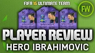 FIFA 16 - PURPLE HERO IBRAHIMOVIĆ (90) PLAYER REVIEW! (FIFA 16 ULTIMATE TEAM)