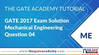 GATE Exam Preparation | GATE 2017 Exam Solution | Mechanical Engineering | Engineering Mechanics-1