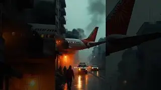 Air India Aircraft Crash AI Visual #airindia #flight #airindiaflights #ahmedabad #planecrash #thiru